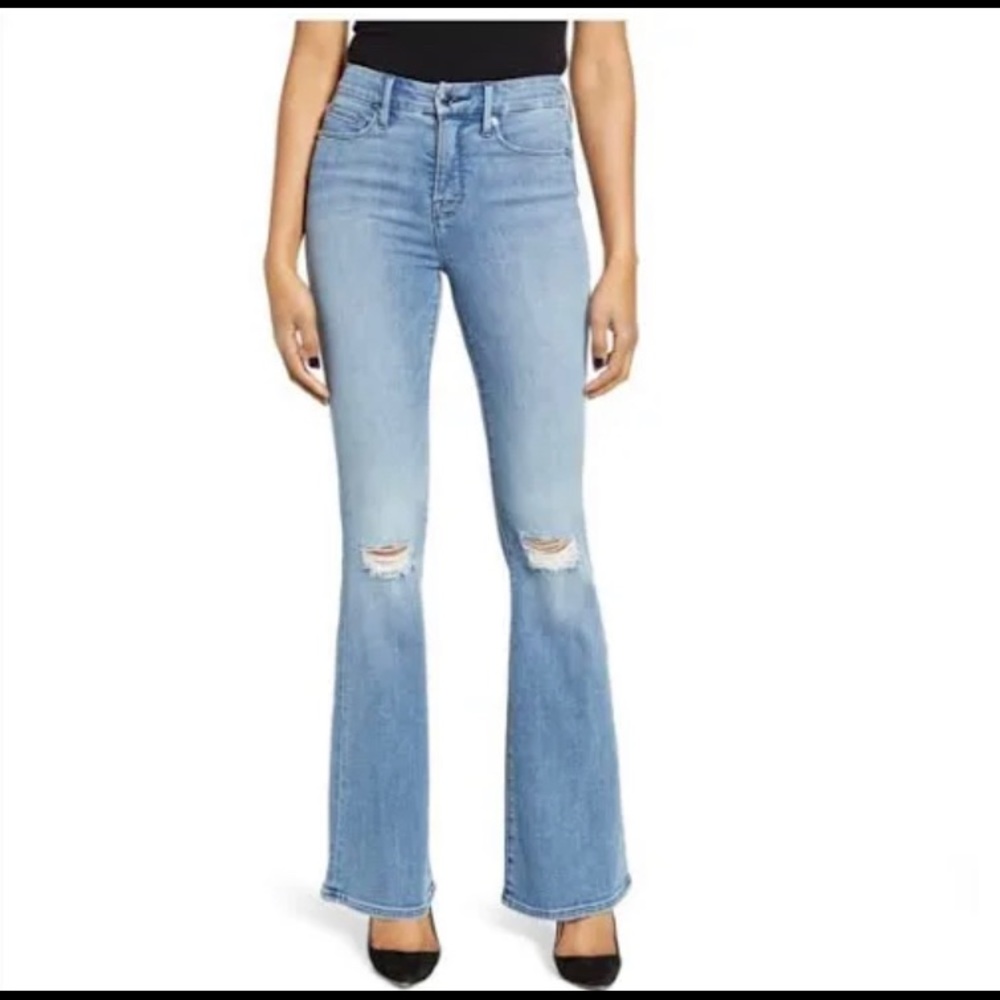 Good American High Rise Flare Jean